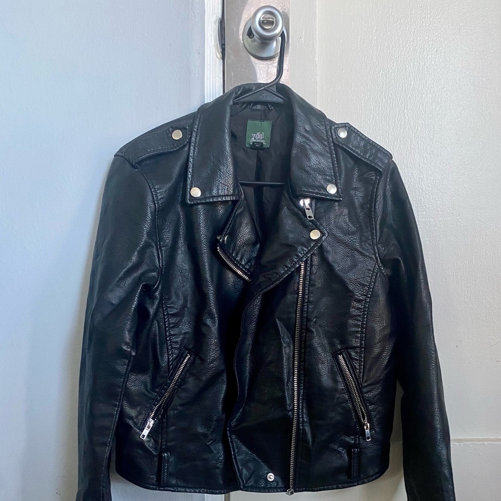 Wild Fable Women’s Pleather Jacket sz L